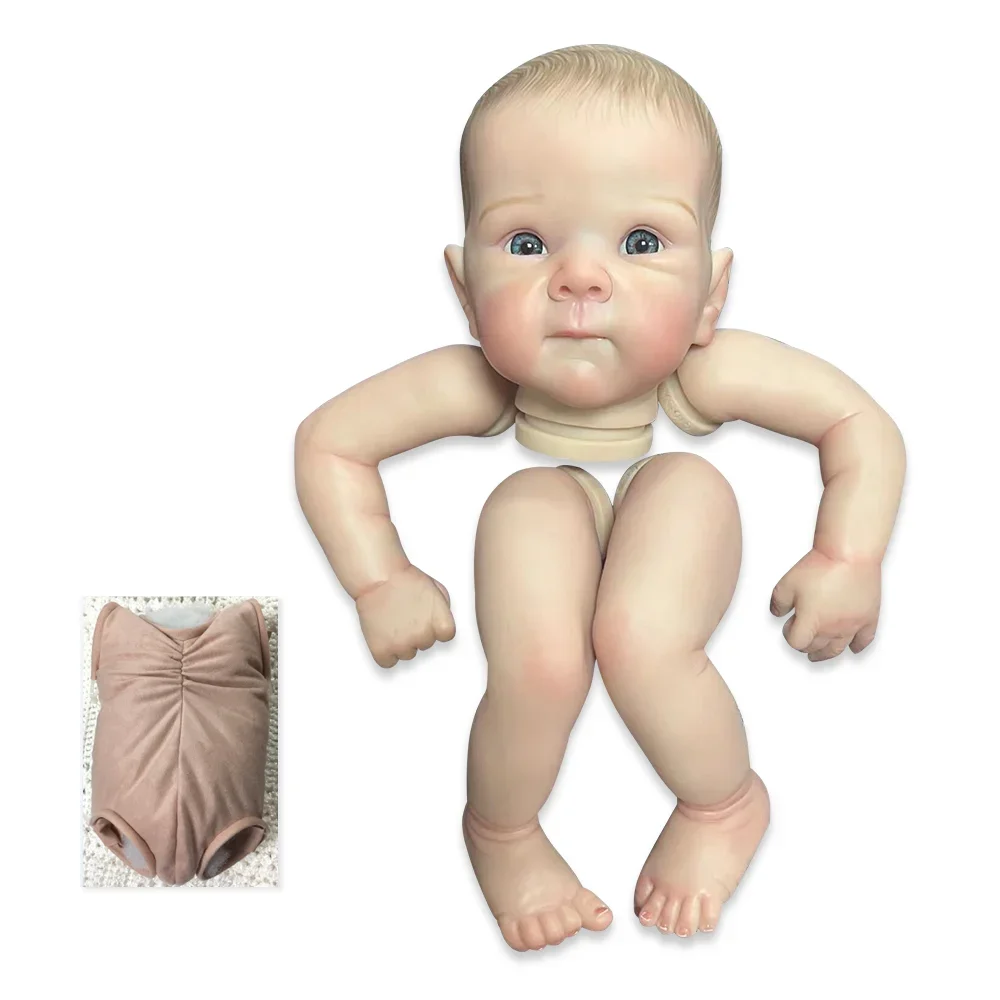 

18inches Already Painted Bebe Reborn Doll Kits Bettie Unassembly DIY Reborn Doll Parts with Body and Eyes Handmade Kit Reborn