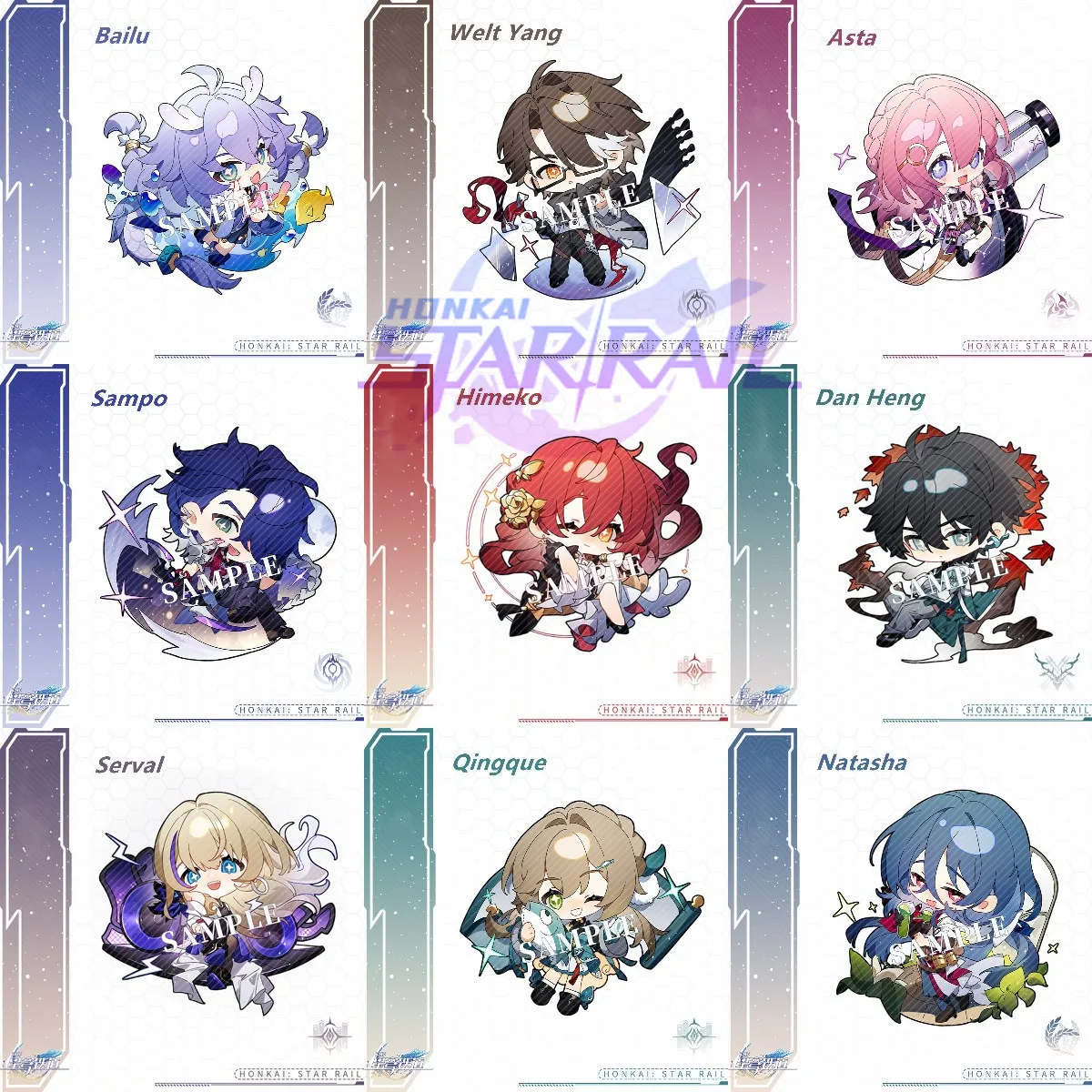 

New Honkai: Star Rail Bronya Jing Yuan Kafka Seele Keychain Cute Anime Cartoon Keyring Jewelry Cosplay Pendant Badge Couple Gift
