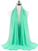 Nouveau foulard en mousseline uni pour femme, prêt-à-porter, hijab instantané, châle musulman, hijabs islamiques, écharpe arabe, foulards pour la tête