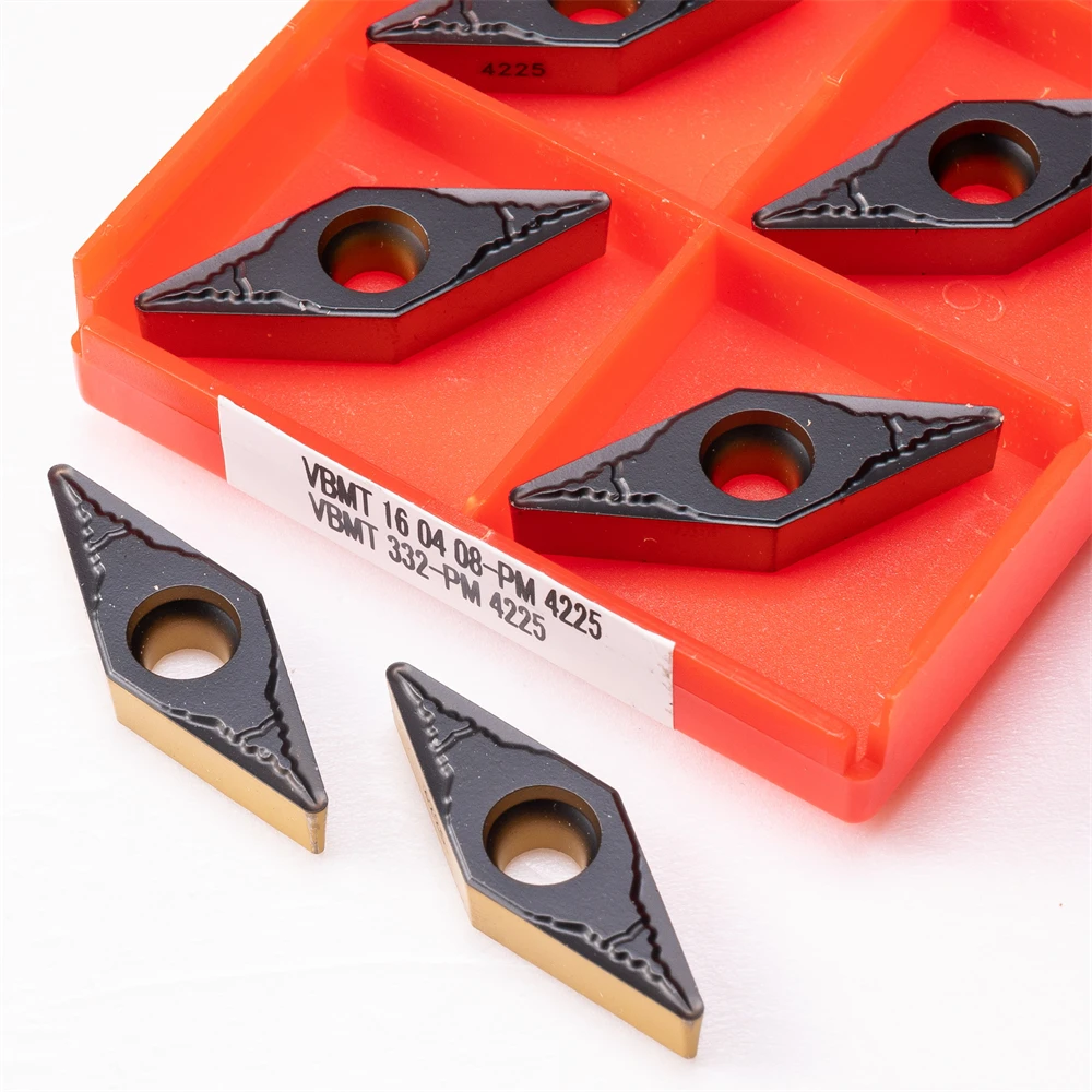 

VBMT160408 PM 4225 Carbide Inserts External Turning Tool High Quality Lathe CNC Cutting Insert Steel Processing