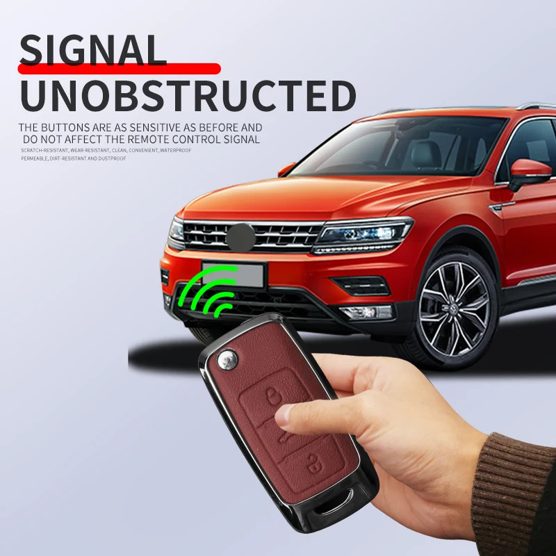 Key Case Car Metal Key Case Cover Shell Fob For VW Volkswagen Polo Tiguan Passat Golf Jetta Lavida Skoda Octavia Shell Accessories