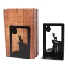 New Style Deer Book Ends Heavy Book Stand Book rack Hollow Iron Bookends Stand Shelf Writing Desk Home Desk Stationery 6