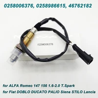 High Quality 0258006376 46762182 0258986615 For Alfa Romeo 147 156 166 GT Fiat DOBLO DUCATO Panda Lancia Front O2 Oxygen Sensor 1