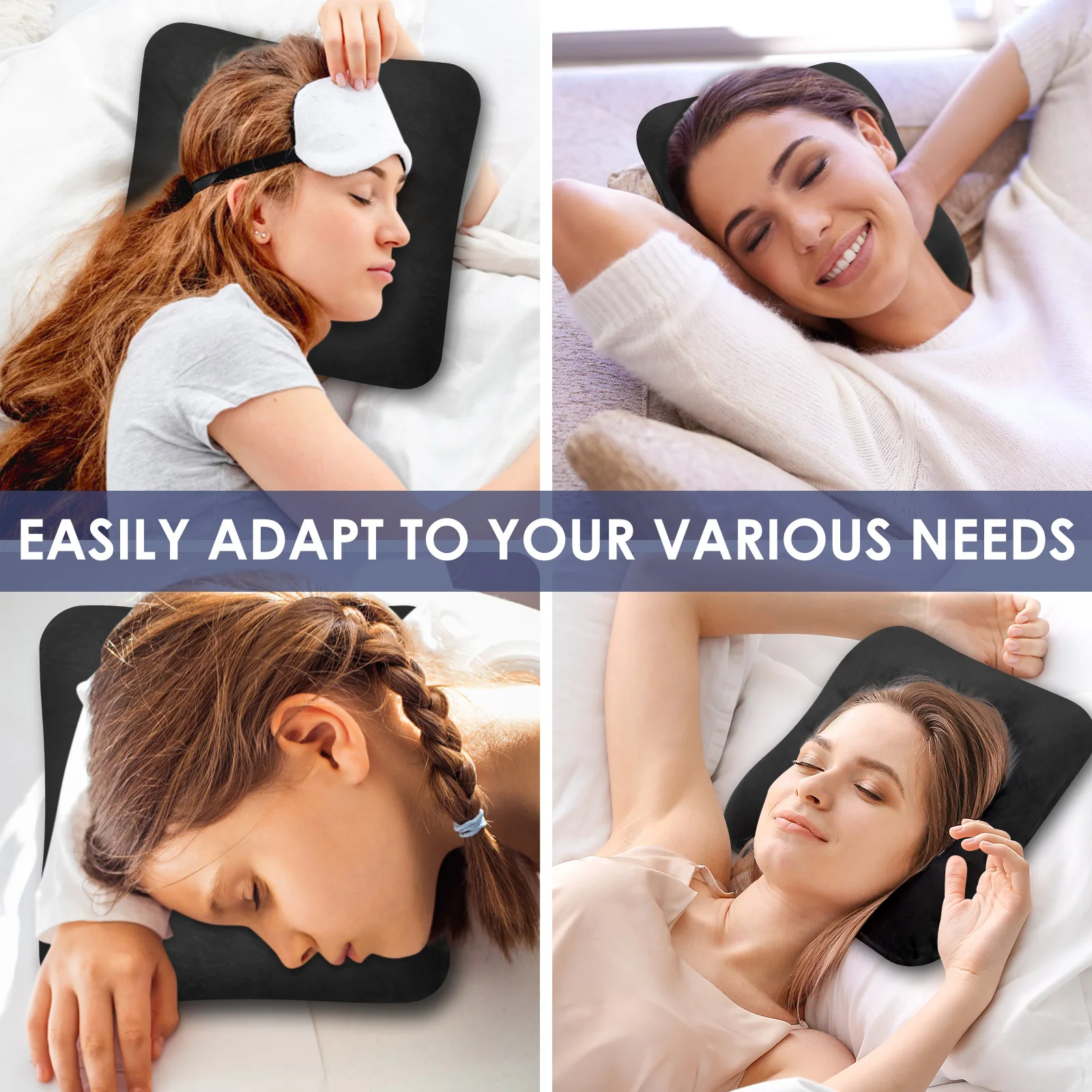 Ear Piercing Pillow Cotton O Type Hollow Design Side Sleeping Pillows Soft and Comfortable Donut Pillow for Home Travel Office