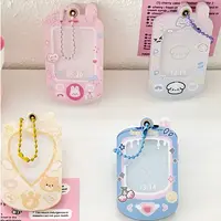 Mini Phone Photocard Holder Kpop Idol Photo Card Frame Kawaii Hanging Picture Card Holder Acrylic Display Photocard Protector 1