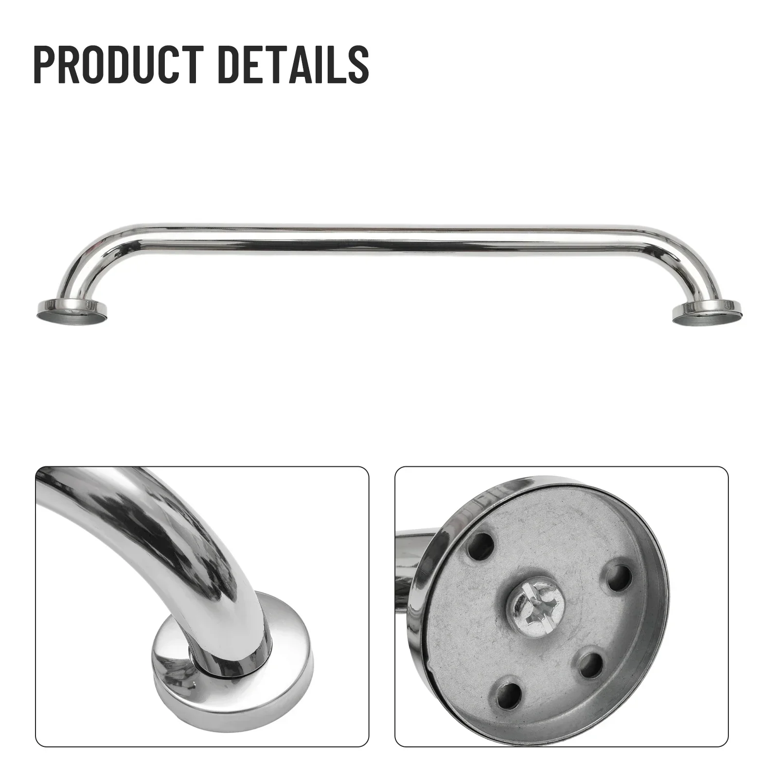 Bathroom Tub Toilet Handrail Grab Bar Shower Safety Support Handle Towel Rack