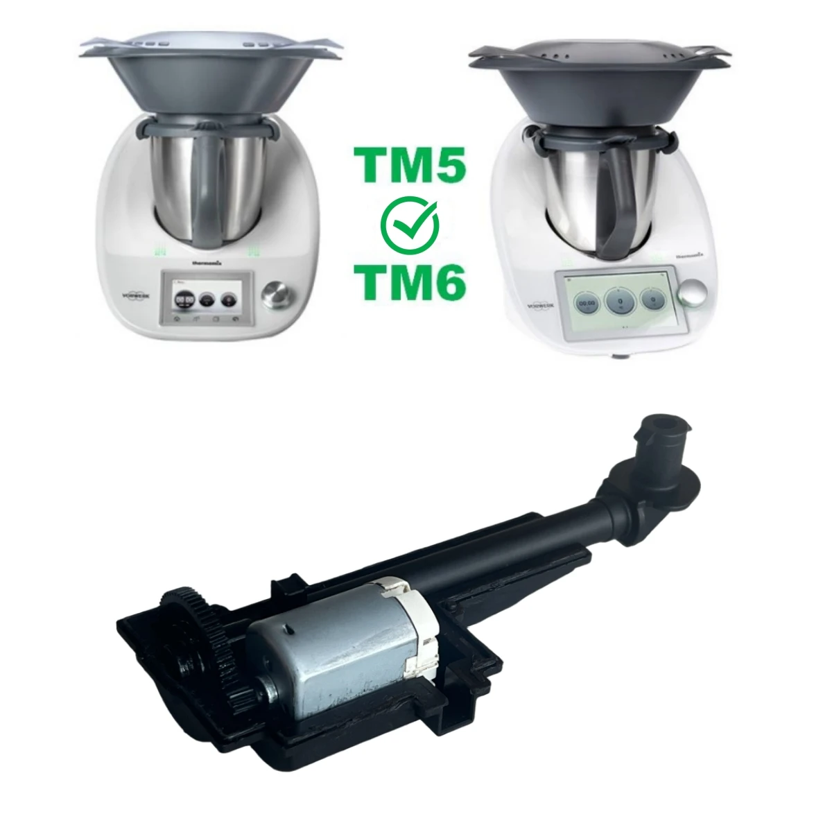2 Pignoni Di Ricambio Per Thermomix TM5 - Dispositivo Di Bloccaggio (Decalkoo, Made In France)