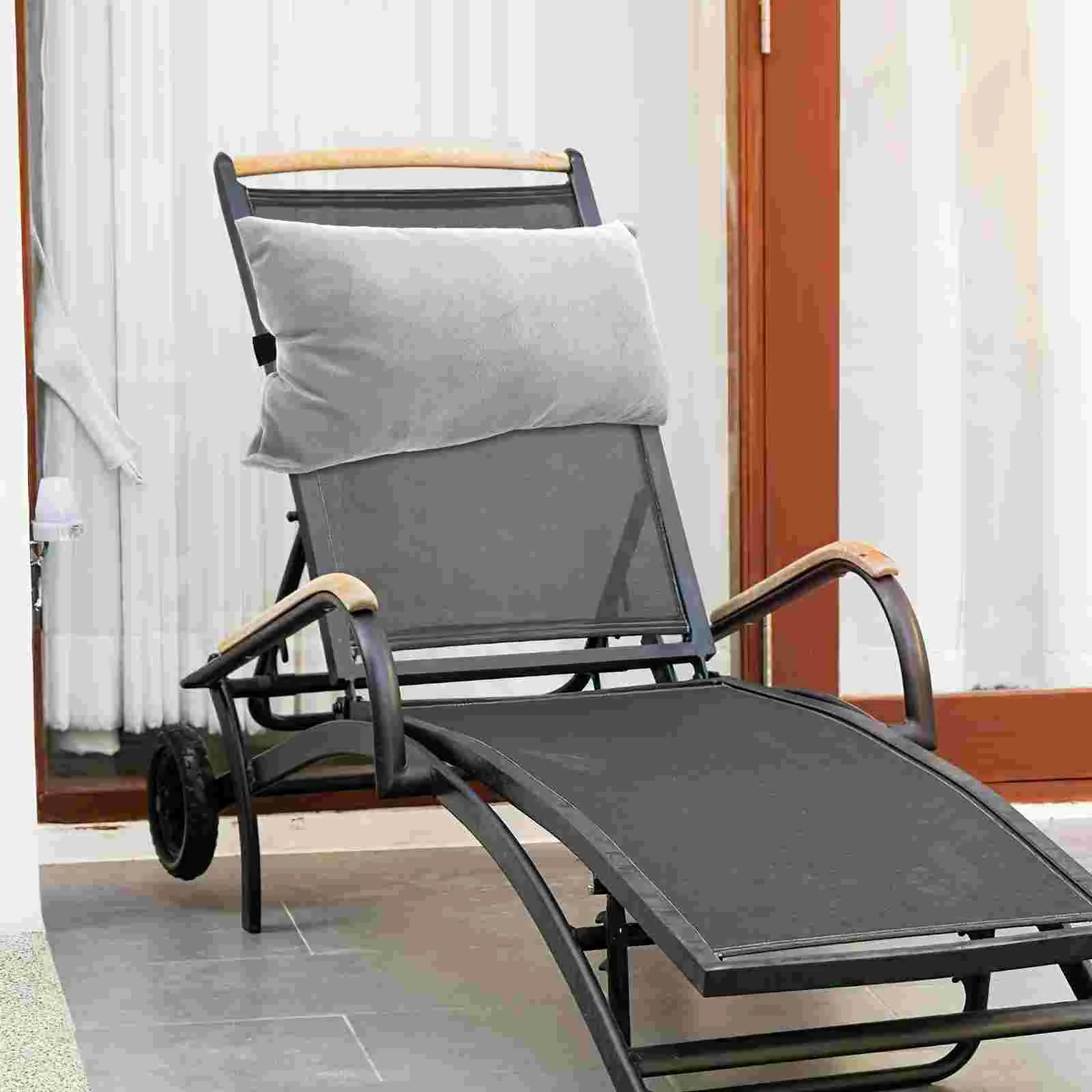 

Lunch Break Folding Recliner Accessories Chair Neck Pillow Beach Headrest for Cotton