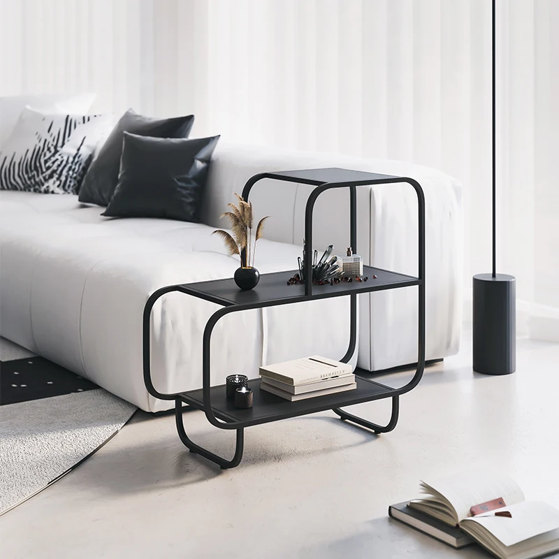 

Luxury Small Side Table Mobile Bedside Apartamento Hallway Mini Table Nordic Black Mesa Auxiliar Salon Living Room Furniture