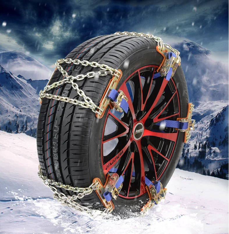 1pc Car Winter Snow Tire Steel Chain Vehicle Wheel Antislip Snow Chain
