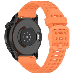 Silicone Watch Straps - Versatile Sizes and Durable Design for 22mm Universal (Orange)