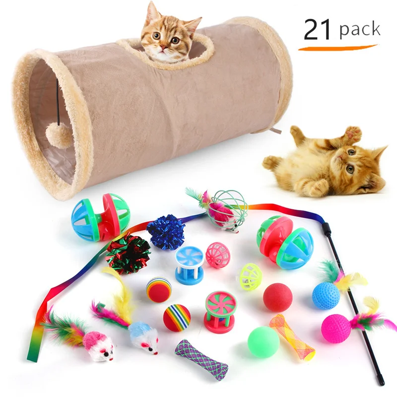 Juguete plegable con forma de ratón para gato, juego de