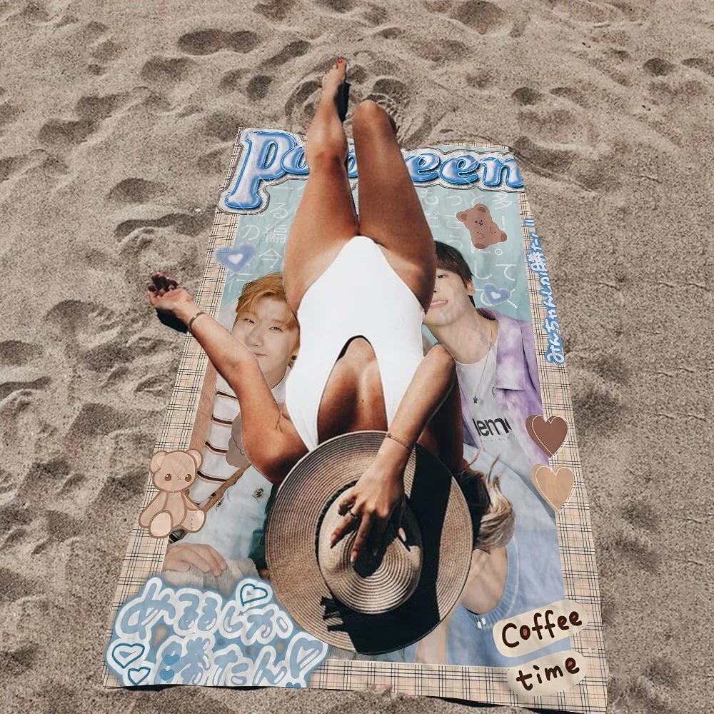 Korea Kpop A-Astro Banner Microfiber Printed Beach Towel Mountain Climbing Yoga Beach Swimming Running Absorbent Soft Towel 2