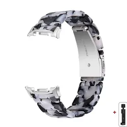 Vibrant Resin Strap Replacement Band - Galaxy Ultra 2025 (Floral cow)