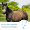 Horse Head Collar Riding Collar Portable Halter Fully Halter Training Halter Braided Rope Halter Bridle Headstall Horse Supply 4