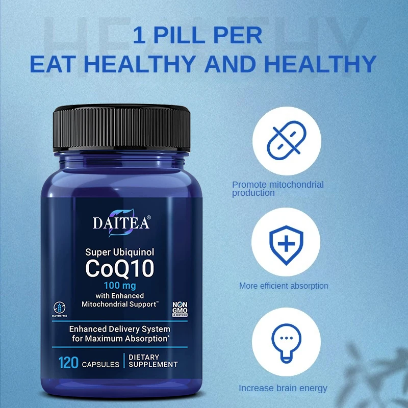 Ubiquinol CoQ10 Supplement Supports enhanced mitochondria transport protects cardiovascular health