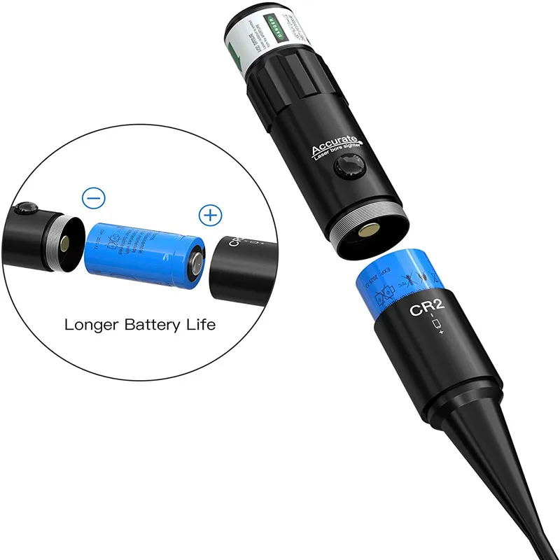 Rifle Red Laser Bore Sighter Collimator Kit Laser Sight 177 .22 to .64 .78 Caliber Hunting Boresighter
