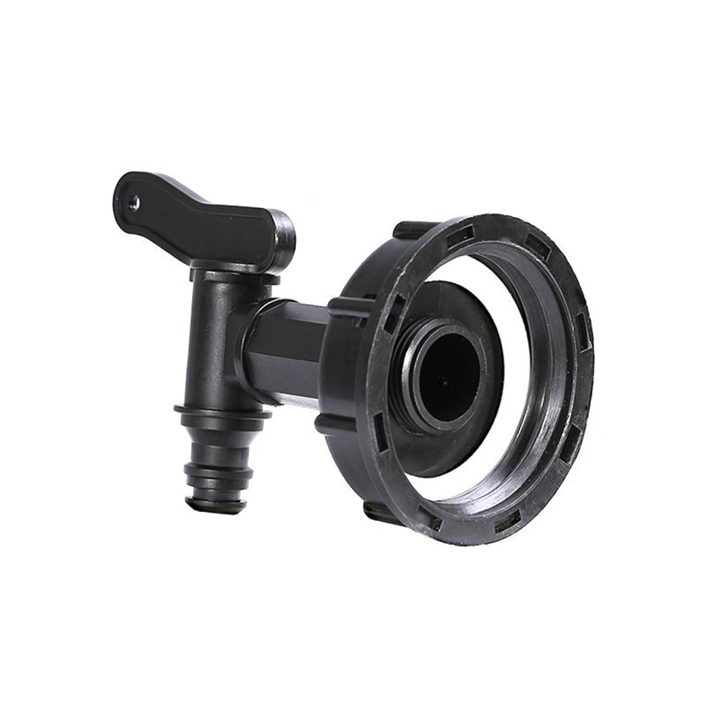 

Bucket Plastic Faucet Tools Thread Plastic Tank Tap Adapter 17mm 26.2mm 60mm Black Fitting Connector Water For IBC