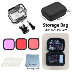 Underwater Diving Housing Case for Action Camera - 60M/196FT Waterproof for Photography and Snorkeling