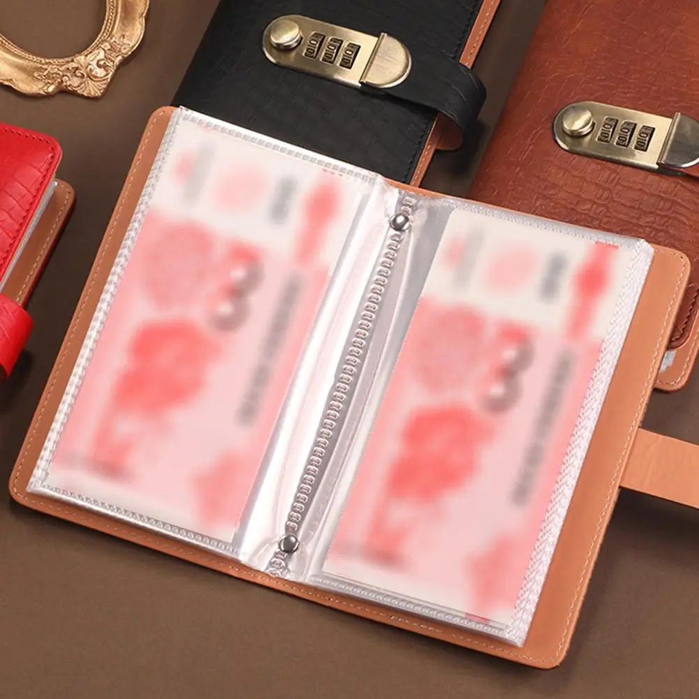 Damen-Geldbörse mit Passwortschloss, PU, großes Fassungsvermögen, Geld-Organizer, Diebstahlschutz, Budgetplaner für Scheine und Münzen, minimalistische Tasche – Detail 17