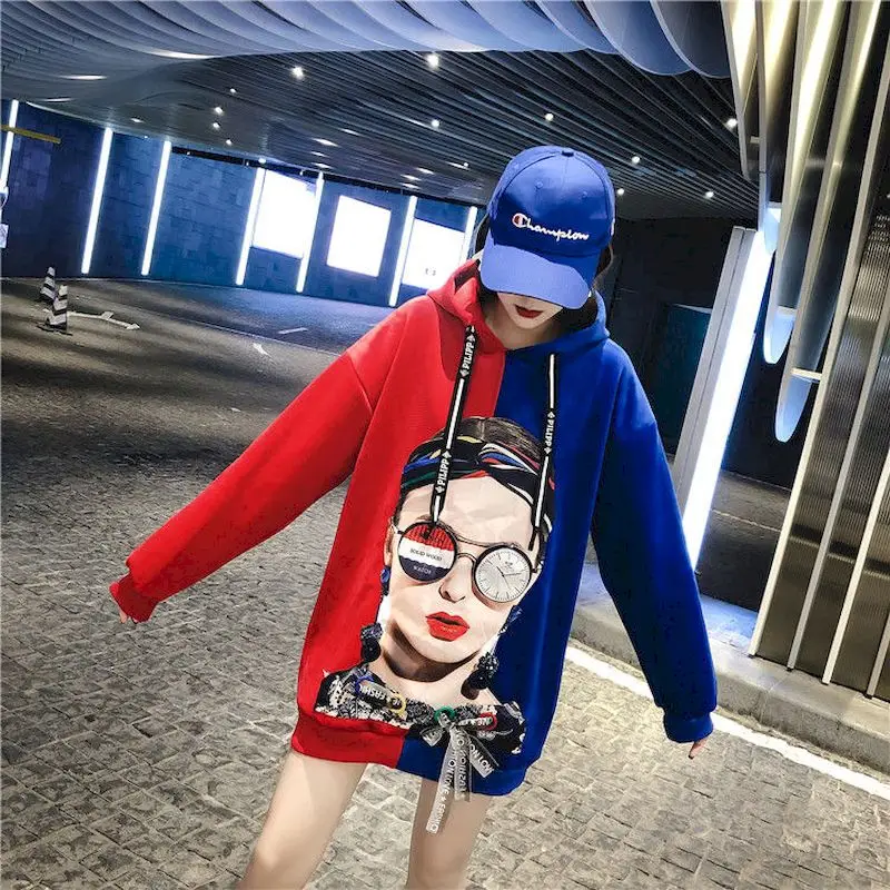 Winter Gold Velvet Hoodies Women's Mid-length Plus Velvet Thick New Hoodie  Double-sided Velvet Loose Jacket Hooded Pullover Coat - Hoodies u0026  Sweatshirts - AliExpress