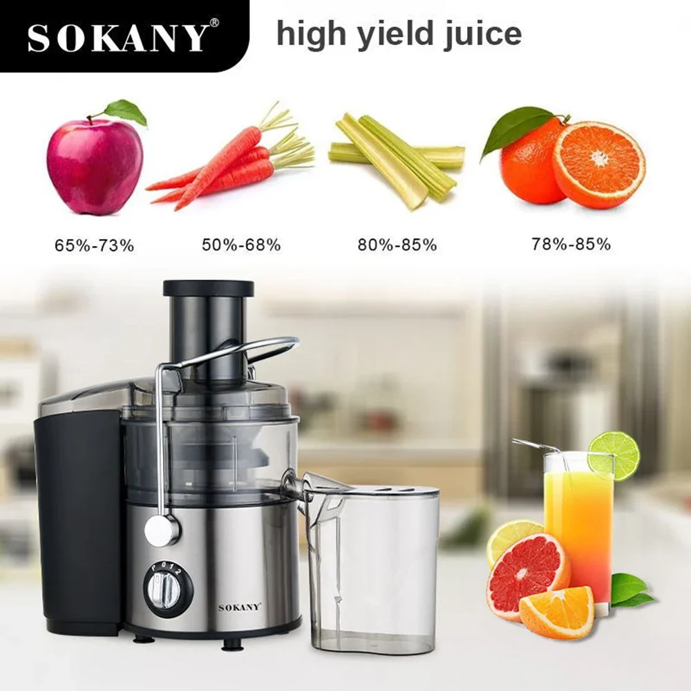 High Quality 4-in-1 Juicer, Non-slip Feet, Juice Extractor, for Vegetables and Fruits, Easy To Clean 4
