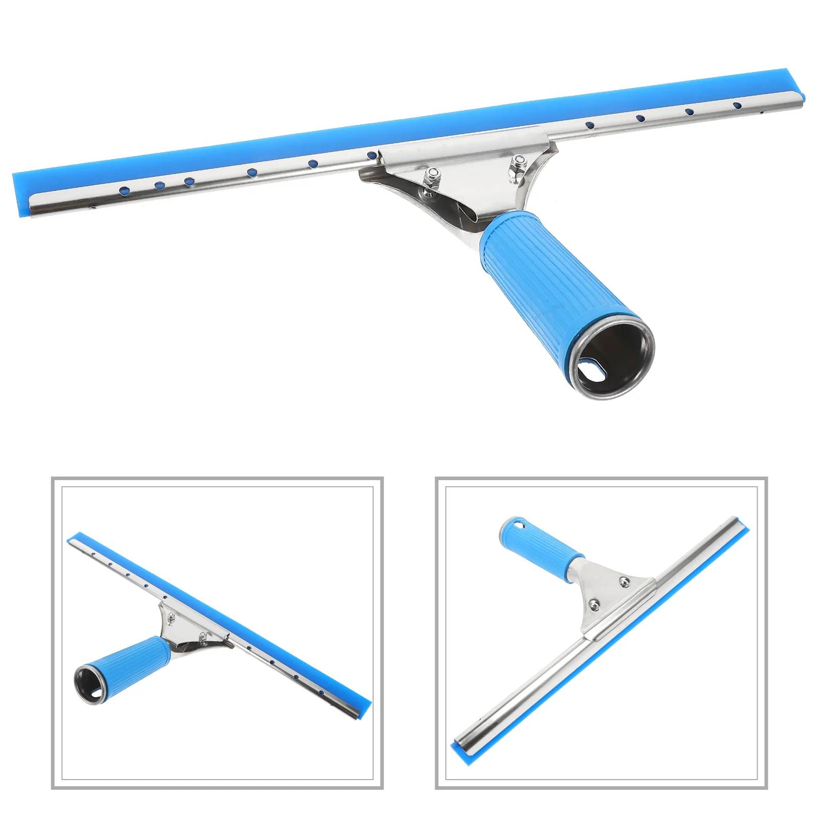 

35CM Clean Glass Wiper Stainless Steel Glass Squeegee Glass Scraper Glass Wiper for Shower Door Glass Tile Room Windows