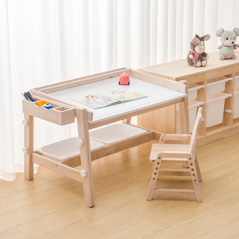 Kids Desk Study Table Children's Chair Set Children's Furniture