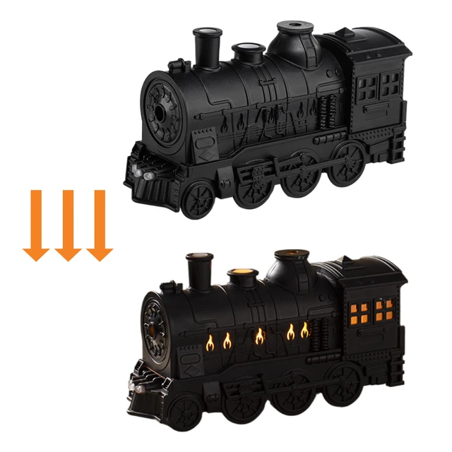300ml Mini Train Shape Essential Oil Diffuser with Light Cool Mist Air Humidifier Aromatherapy Diffuser for Home Office Bedroom 6