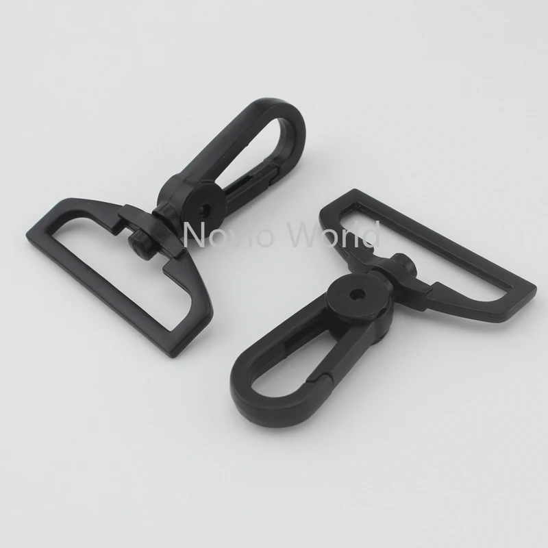 20-100pcs 매트 블랙 56X38mm 1.5 블랙 걸쇠 클립 가방 스트랩 금속 1-1/2 남자 노트북 스트랩 스위블 후크