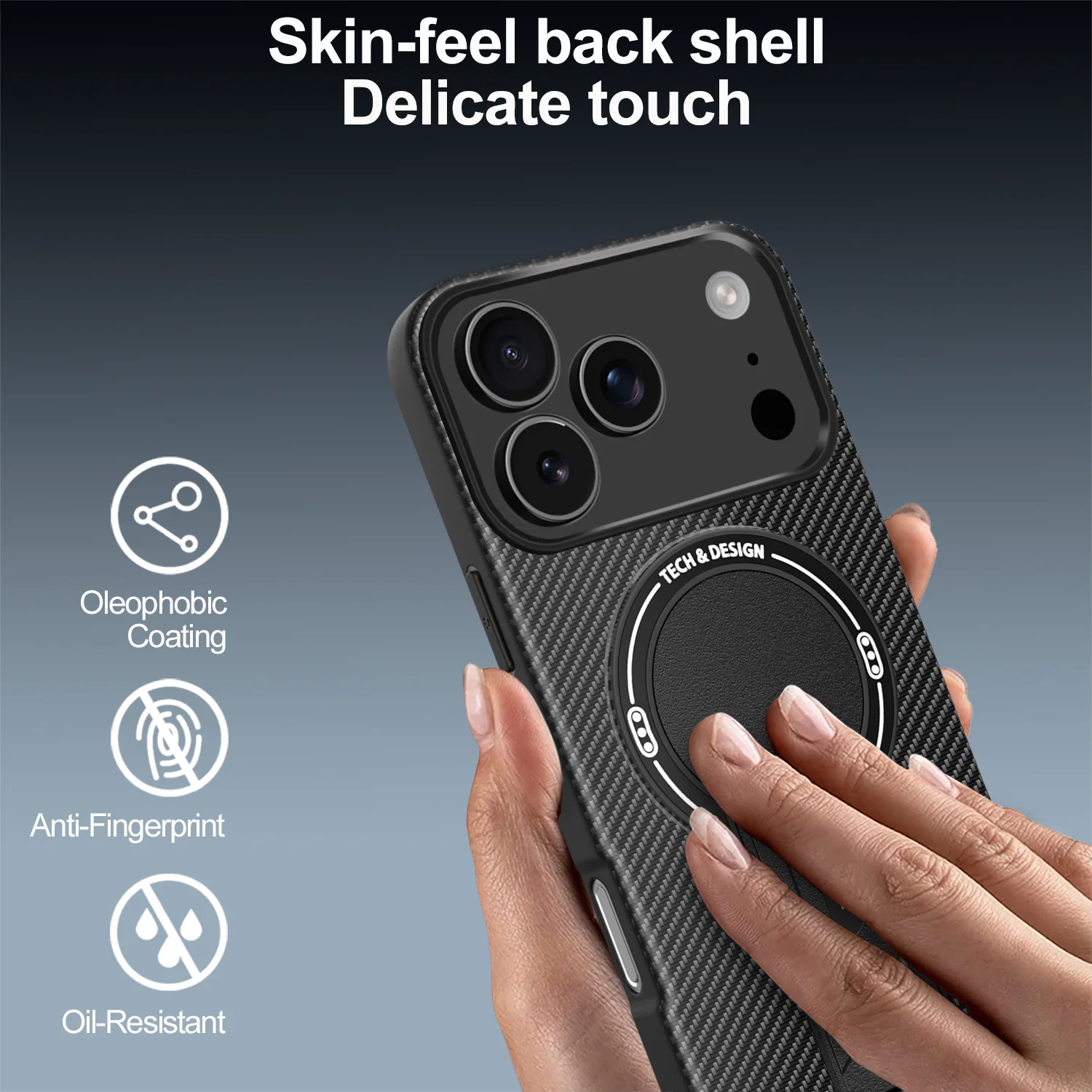 Magnetic Wireless Charging Foldable Stand Phone Case with Magsafe Cover