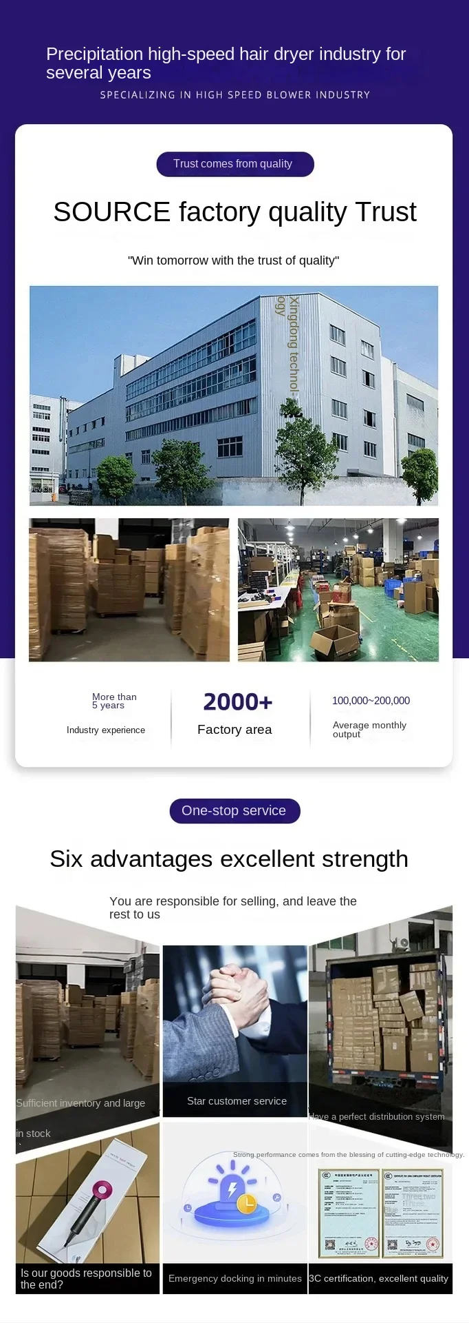 Description Picture 4 of item110V/220V Powerful Ionic Hair Dryer – High-Speed Styling Tool with Advanced Technology for Home Use, Compatible with