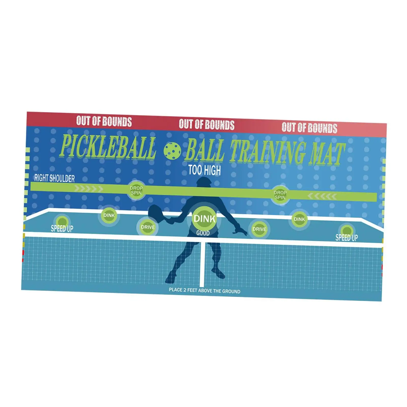 Pickleball Dink Pad for Wall Pickleball Practice Rebounder for Men Women Official Dink Pad for Indoor Outdoor Exercise Yard Pickleball Dink Pad for Wall Pickleball Practice Rebounder for Men Women Official Dink Pad for Indoor Outdoor Exercise Yard