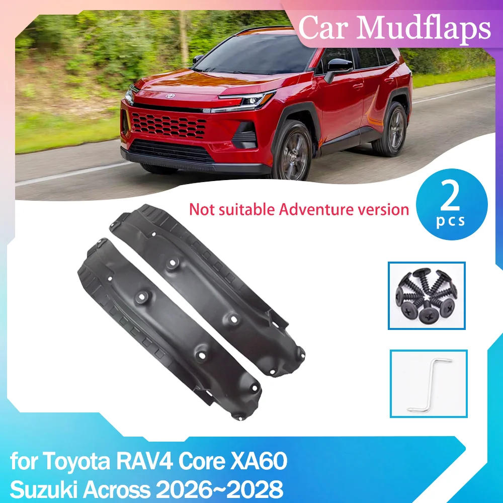 2pcs 자동차 머드 가드 토요타 RAV4 코어 XA60 스즈키 어크로스 20262028 머드 플랩 리어 휠 스플래시 가드 펜더 머드 플랩 액세서리