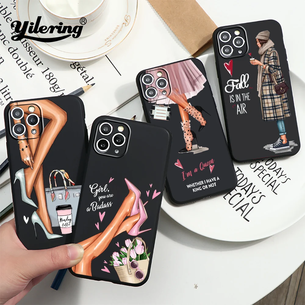 Модный женский чехол на высоком каблуке для телефона iPhone 11 12 13 Pro MAX 8 7 Plus X XS Max XR SE