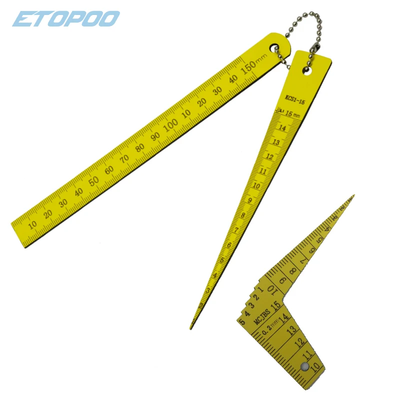 1-15mm angle plastic Feeler Gauge Gage MCJBS Automobile industry Inspection ruler step gauge gap gauge