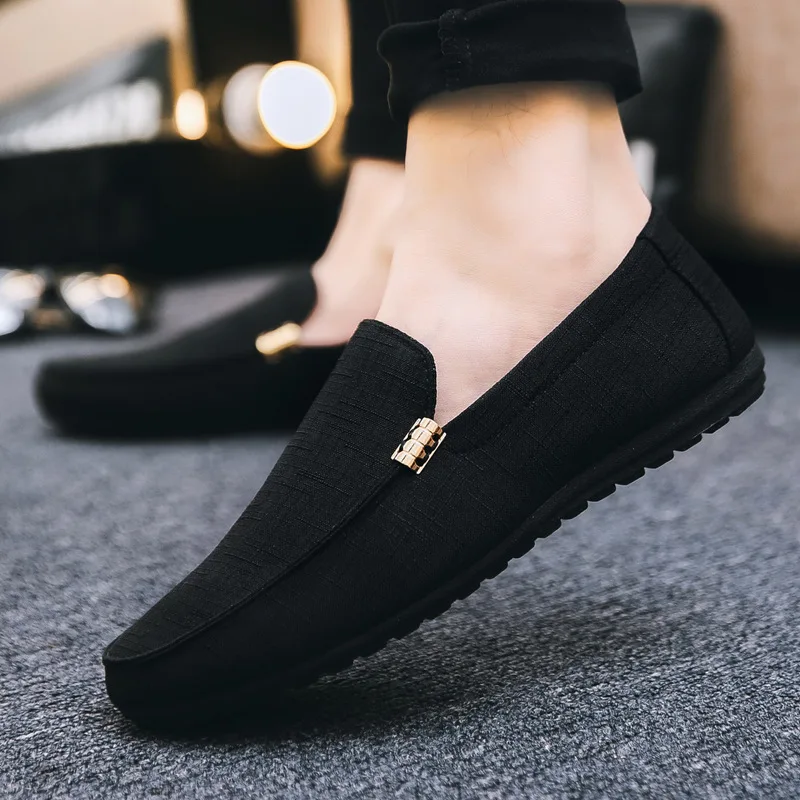 Canvas Shoes, Men Loafers, Spring Autumn Lightweight Slip-on Breathable