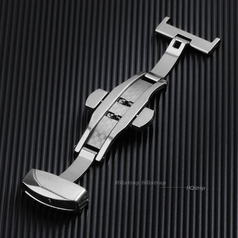 Sleek Stainless Steel Double Click Butterfly Buckle Clasp
