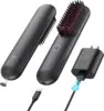 Porta Cordless Hair Straightener Brush, Portable Mini Straightening Brush for Travel, Negative Ion Hot Comb Hair Straighten 1