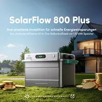 ZENDURE SolarFlow 800 Plus – Centrale solaire de balcon tout-en-un avec stockage, batterie LiFePO₄ 1 920 Wh, double MPPT, système 48 V, IP65, extensible de manière modulaire, HEMS et pilotage par application inclus 7