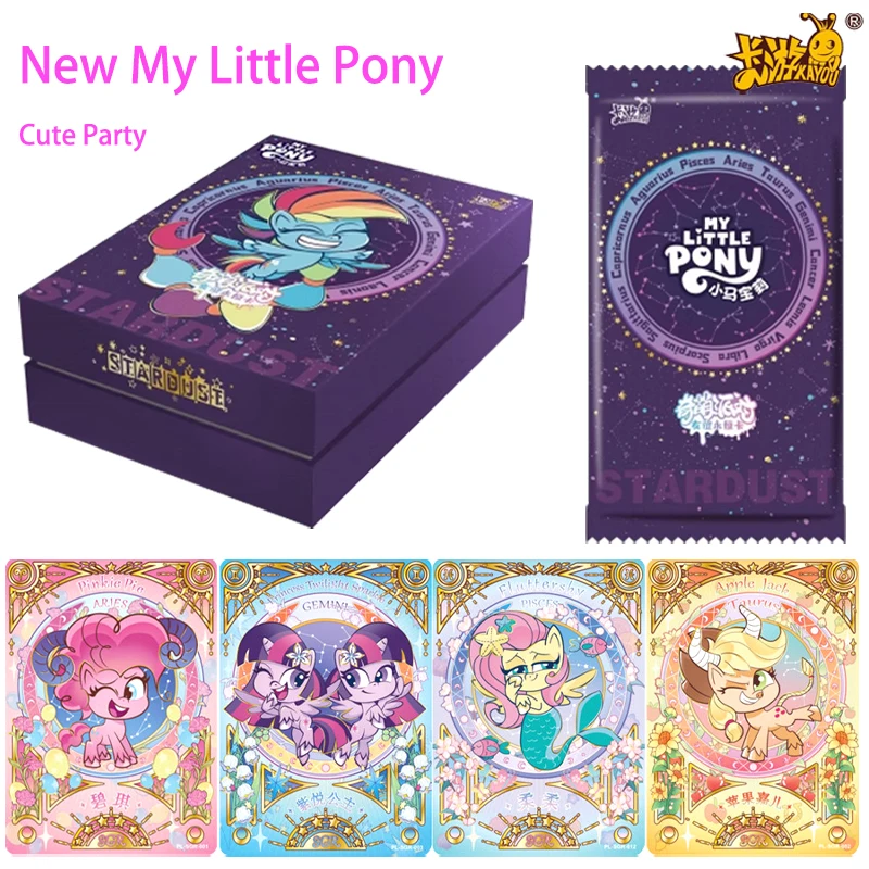 

The New KAYOU My Little Pony Card Original Box Rare 12 Constellations SGR SP Twilight Sparkle Rarity Anime Collection Kids Gifts
