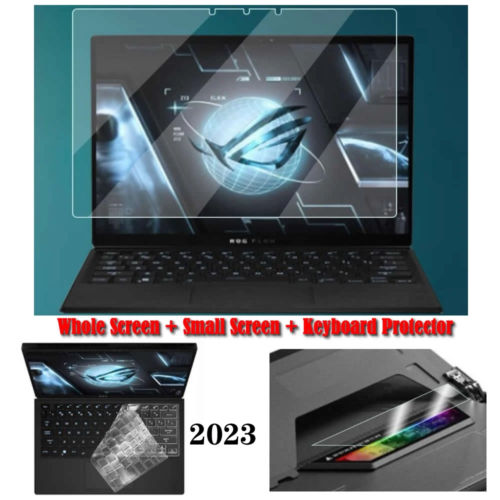 Schermo Intero Antiriflesso Antigraffio + Schermo Piccolo + Protezione Per Tastiera Per Laptop Asus Rog Flow Z13 Gz301V 2023 / Gz301 2022
