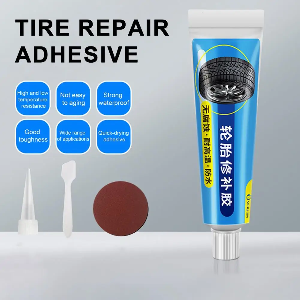 

1 Set Tire Repair Glue Adhesive Instant Bond Wear-resistant Non-corrosive Adhesive Tire Puncture Repair Glue Bicycle Sealant