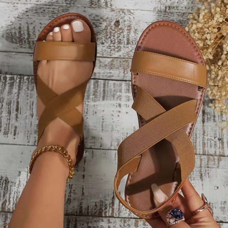 Women Sandals Comfortable Sandals Summer Party Beach Walking Retro Plus Size Footwear