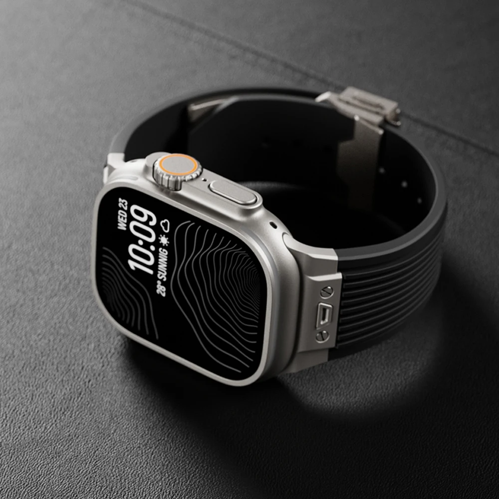 Silicone Sports Strap for Smartwatch - Durable Rubber Band Bracelet
