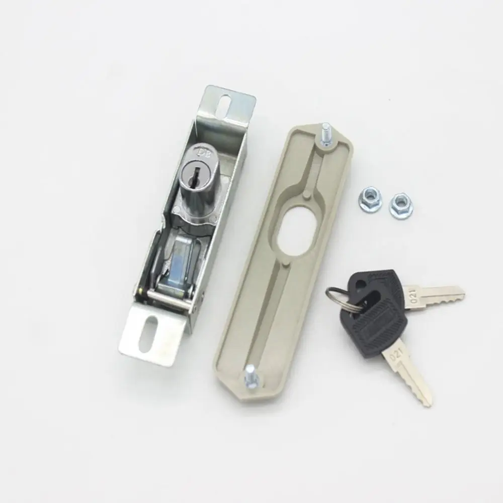 Description Picture 6 of itemNew Zinc Alloy File Cabinet Lock Anti-theft with Key Sliding Door Lock Furniture Security Drawer Lock File Cabinet
