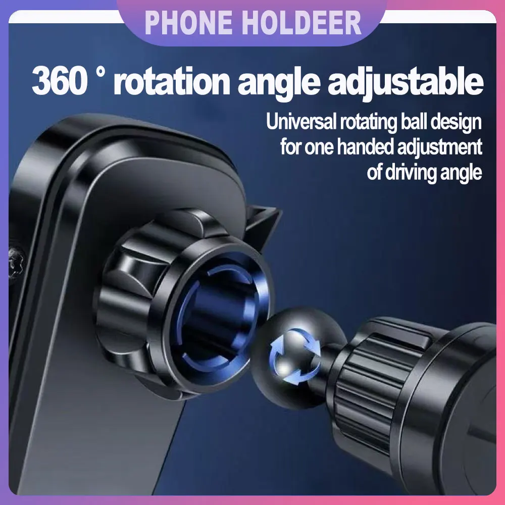 Supporto per telefono per auto Supporto per clip per presa d'aria per auto Supporto per cellulare Supporto GPS per smartphone per dispositivi mobili da 5-7 pollici Accessori per auto - Image 3