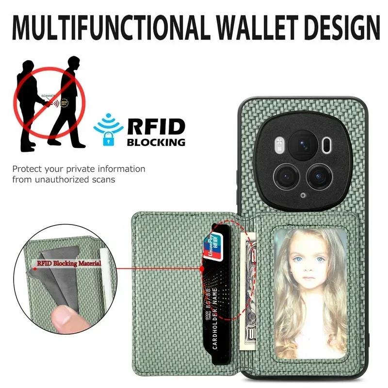 Luxury RFID Blocking Leather Card Back Cover