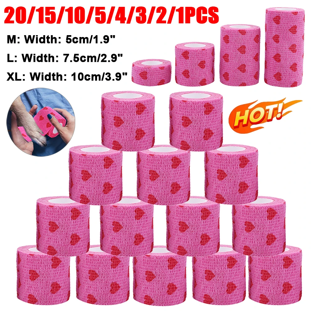 12 Pieces 2 Inch Self Adhesive Bandage Vet Non Woven Elastic Cohesive Bandage Tattoo Supplies Grip Tape Athletic Tape Gauze Wrap for Sports, Wrist, Ankle and Pet Wrap (Animal and Camouflage