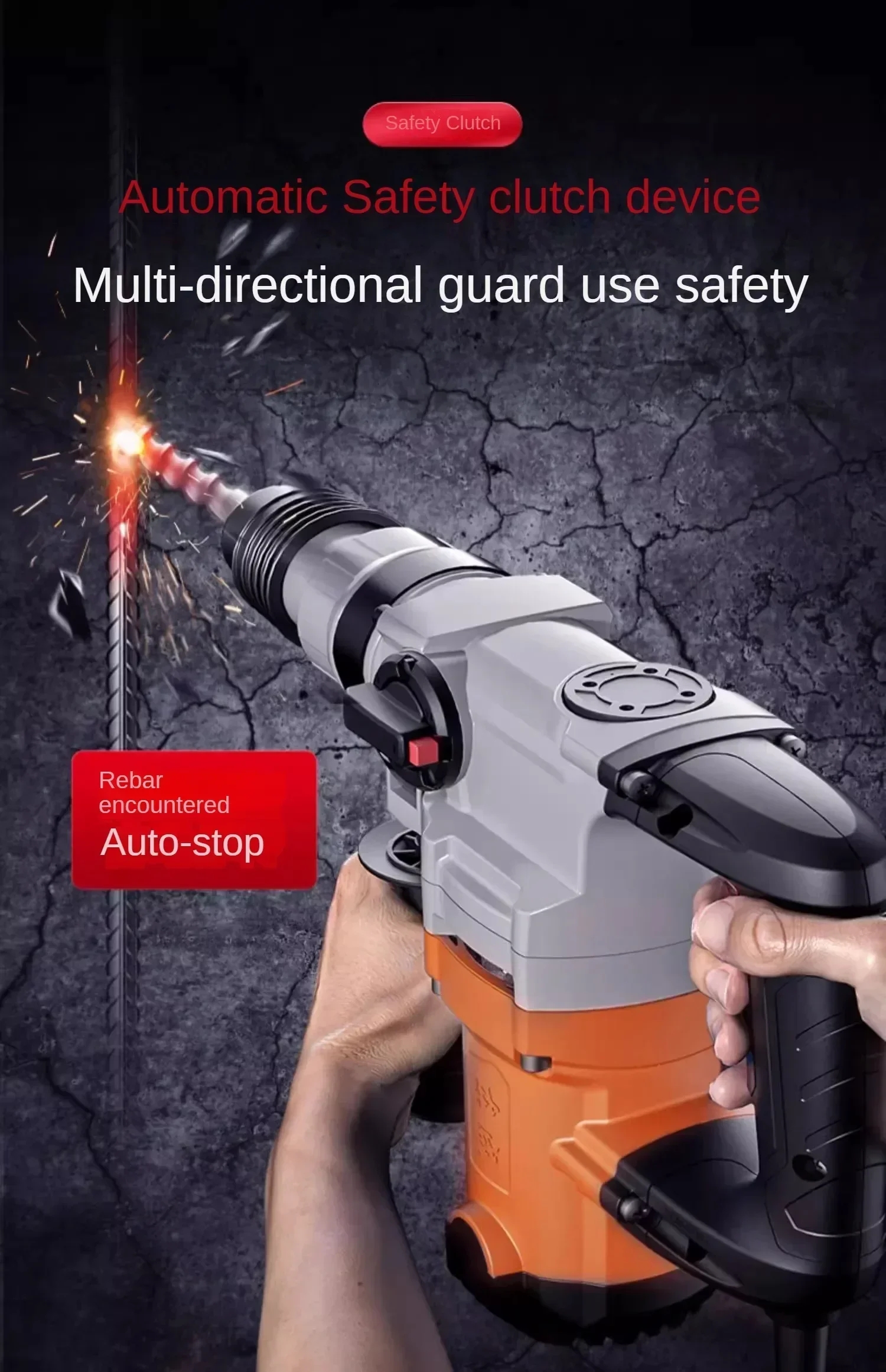 220V Multifunctional Electric Gong and Impact Drill with Dual-use Electric Hammer and Pick Axe Tool for Concrete from Dongcheng 4